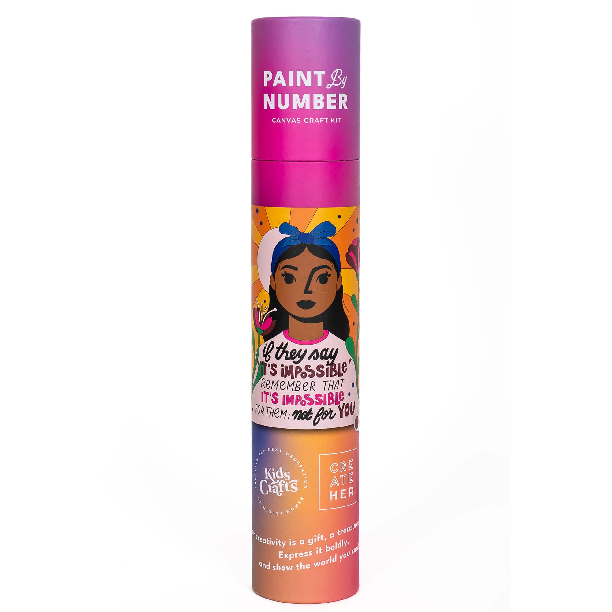 Kids Crafts Nothing Is Impossible Paint By Number Canvas Kit